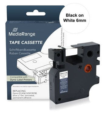 EAN 4260664877004 - MediaRange MRDY43613 cinta para impresora de etiquetas Negro sobre blanco D1 imagen 1