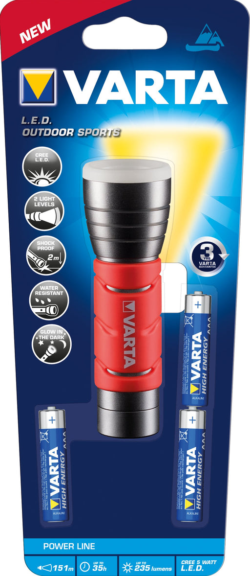 EAN 4008496927609 - Varta 17627101421 Negro, Rojo Linterna de mano LED imagen 1