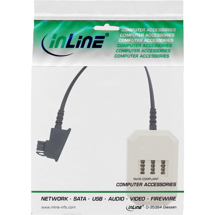 EAN 4043718031139 - InLine 69905 cambiador de género para cable TAE (F) TAE (N) + RJ-11 Beige imagen 3