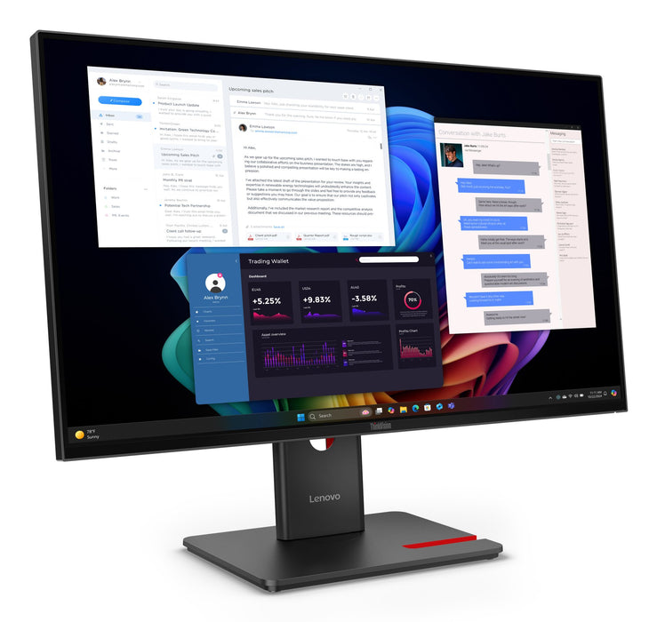 EAN 198156754189 - Lenovo ThinkVision T27UD-40 pantalla para PC 68,6 cm (27") 3840 x 2160 Pixeles 4K Ultra HD LCD Negro imagen 4