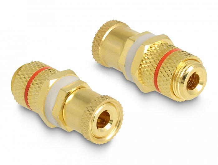 EAN 4043619641451 - DeLOCK 64145 conector 2 x binding post Oro imagen 1