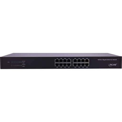 EAN 4043718298112 - InLine 32311O switch Gigabit Ethernet (10/100/1000) 1U Negro imagen 2