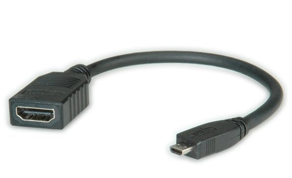 EAN 7611990123704 - ROLINE 11.04.5584 cable HDMI 0,15 m HDMI tipo A (Estándar) HDMI tipo D (Micro) Negro imagen 1