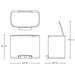 EAN 8710755121227 - Brabantia 121227 cubo de basura Rectangular Negro imagen 8