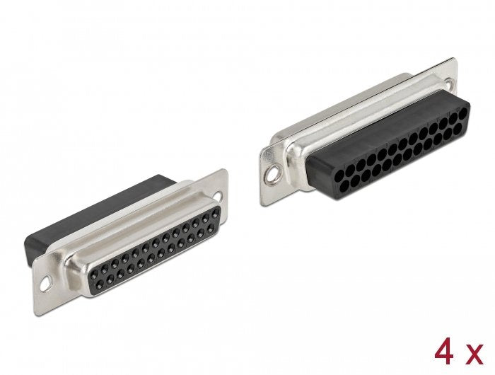 EAN 4043619667215 - DeLOCK 66721 conector D-Sub 25 pin Negro, Plata imagen 1