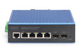 EAN 4016032490197 - Digitus DN-651155 switch Gigabit Ethernet (10/100/1000) Energía sobre Ethernet (PoE) Negro, Azul imagen 2