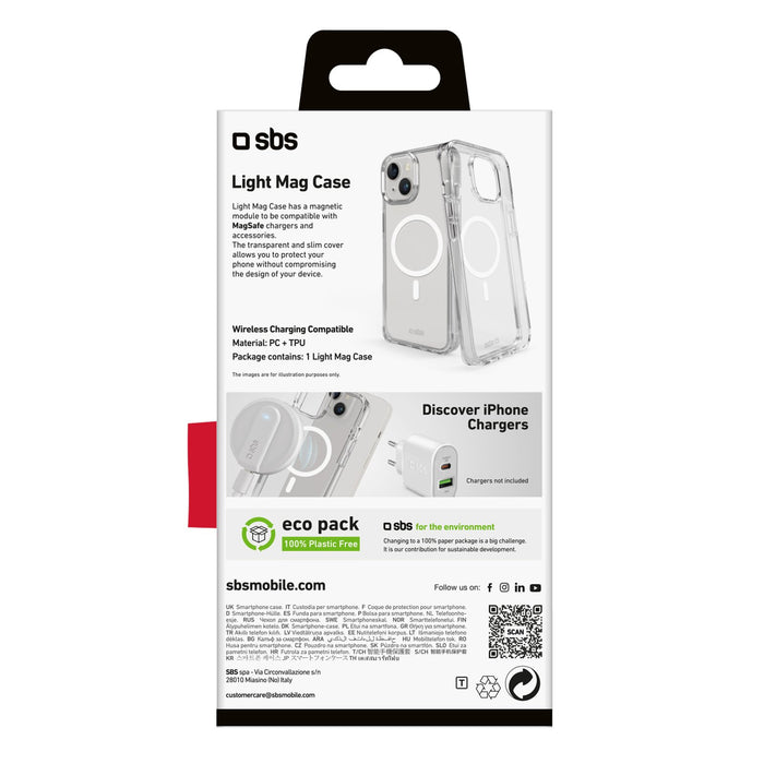 EAN 8018417449376 - SBS TELIGMAGIP1561T funda para teléfono móvil 15,5 cm (6.1") Transparente imagen 4