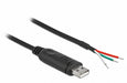 EAN 4043619634972 - DeLOCK 63497 cable de serie Negro 0,5 m USB 2.0 RS-232 imagen 1