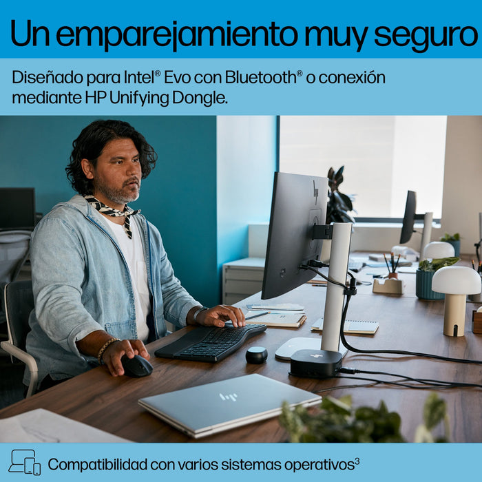 EAN 198122954711 - HP 685 Comfort Dual-Mode Keyboard and Mouse Combo teclado Ratón incluido Oficina RF Wireless + Bluetooth N imagen 3