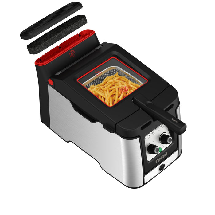EAN 3016661173783 - Tefal Clear Duo FR600D Sencillo 0,65 L Independiente 2000 W Freidora Negro, Acero inoxidable imagen 7