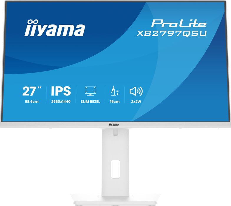 EAN 4948570125883 - iiyama ProLite XB2797QSU-W1 pantalla para PC 68,6 cm (27") 2560 x 1440 Pixeles Quad HD LED Blanco imagen 5