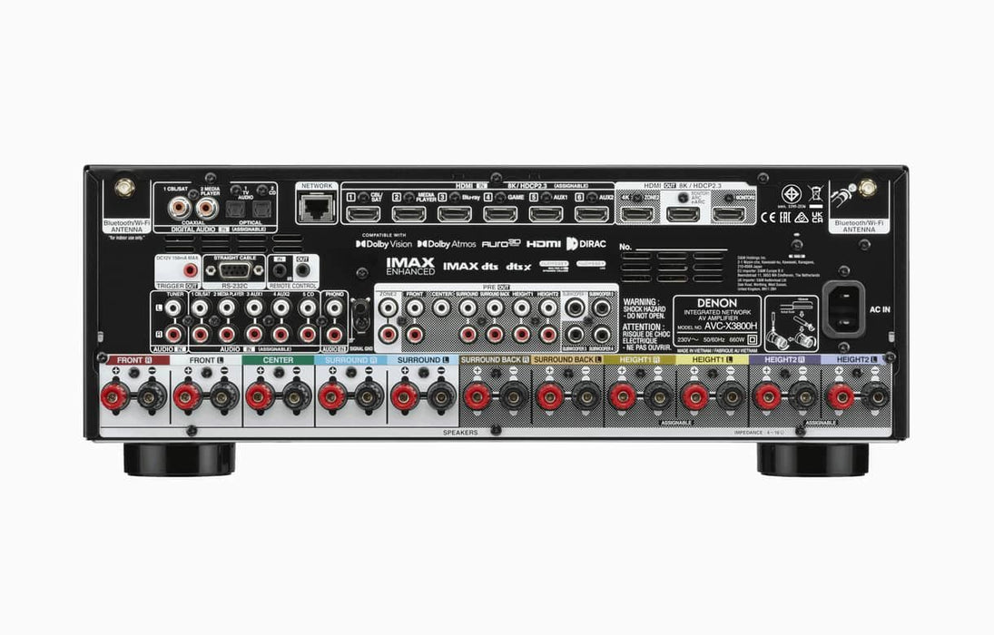 EAN 0747192138424 - Denon AVCX3800HBKE2 receptor AV 105 W 11.1.4 canales Estéreo 3D Negro imagen 7