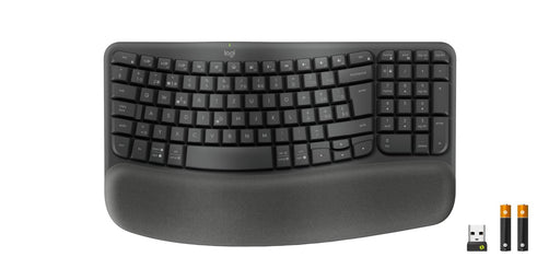 EAN 5099206117242 - Logitech ERGO Wave Keys teclado Oficina RF Wireless + Bluetooth QWERTZ Suizo Grafito imagen 2