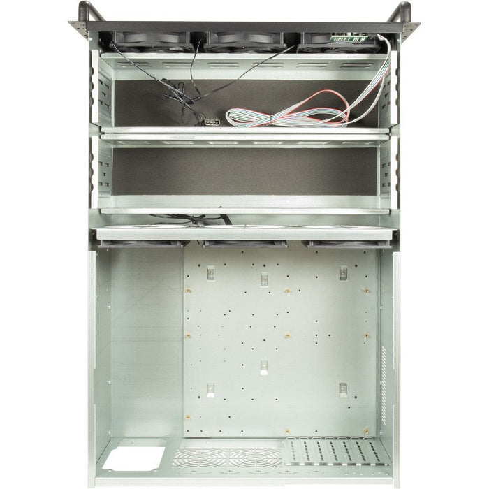 EAN 4260455647182 - Inter-Tech 4F28 Estante Negro, Plata imagen 4