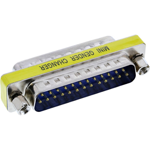 EAN 4043718000272 - InLine 31114 cambiador de género para cable DB-25 male 25pin Sub D Plata, Amarillo imagen 1