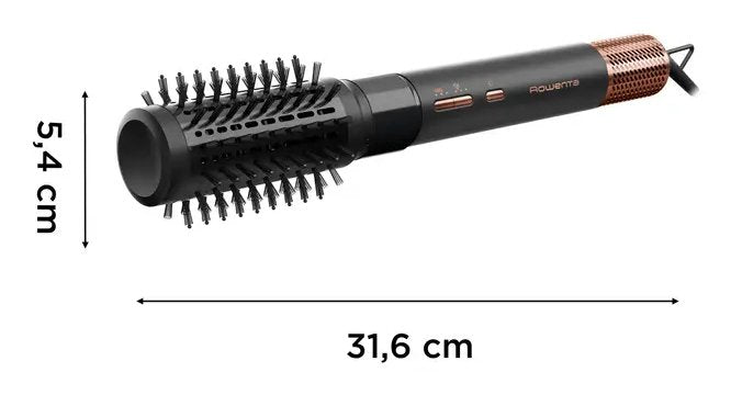EAN 3121040094679 - Rowenta Air Shape UB9820E0 Utensilio de peinado Cepillo de aire caliente Airflow Negro, Cobre imagen 3