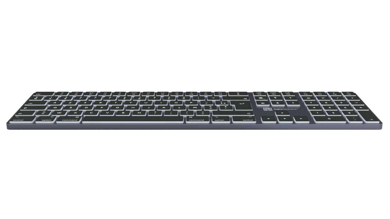 EAN 5707795021955 - Logickeyboard Titan FR Mac teclado Hogar USB + Bluetooth AZERTY Francés Titanio imagen 7