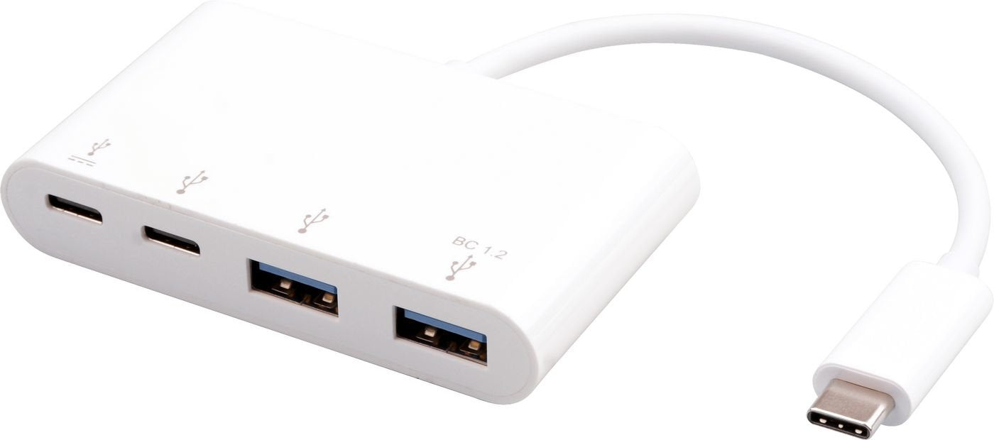 EAN 5704174838180 - eSTUFF ES625002 hub de interfaz USB 3.2 Gen 1 (3.1 Gen 1) Type-C 10000 Mbit/s Blanco imagen 2