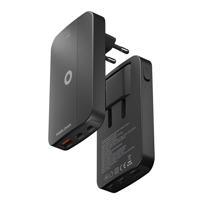 EAN 8594215991779 - Mobile Origin GAN-65W-SLM-BLK cargador de dispositivo móvil Universal Negro USB Carga rápida Interior imagen 4