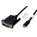 EAN 7611990145829 - ROLINE 11045831 2 m DVI-D USB Tipo C Negro imagen 4