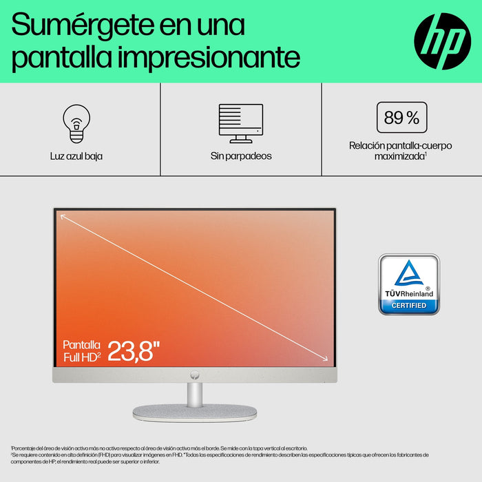 EAN 0198828053640 - HP 24-cr0104ns AMD Ryzen™ 5 7520U 60,5 cm (23.8") 1920 x 1080 Pixeles PC todo en uno 16 GB LPDDR5-SDRAM 1 imagen 8