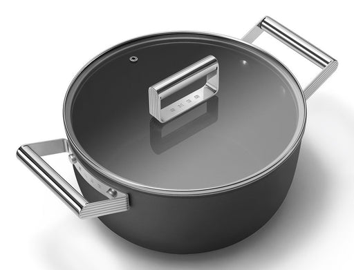 EAN 8017709356019 - Smeg CSF2412BLM batería de cocina Negro Aluminio, Acero inoxidable 5,4 L 24 cm imagen 2