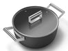 EAN 8017709356019 - Smeg CSF2412BLM batería de cocina Negro Aluminio, Acero inoxidable 5,4 L 24 cm imagen 2