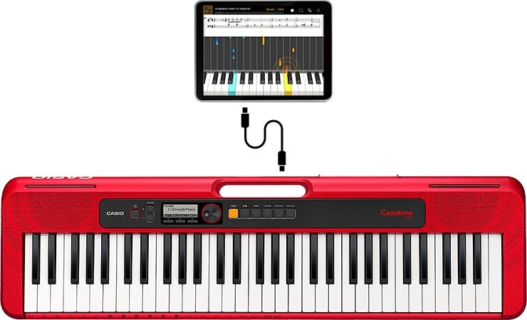 EAN 4971850314943 - Casio CT-S200 teclado MIDI 61 llaves USB Rojo, Blanco imagen 3