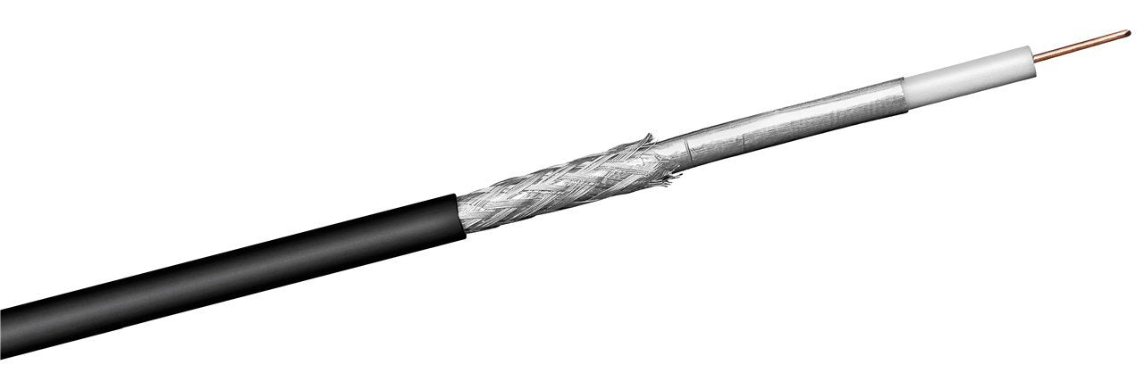 EAN 4040849671036 - Goobay 67103 cable coaxial 100 m Negro imagen 1