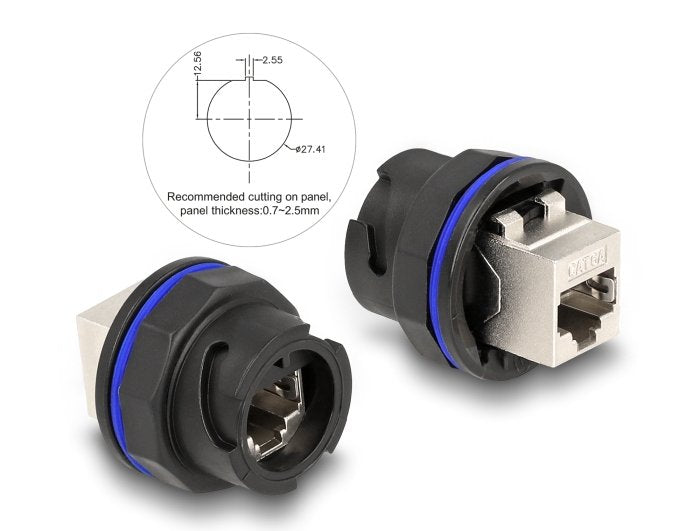 EAN 4043619670482 - DeLOCK 67048 cambiador de género para cable Negro, Metálico imagen 3