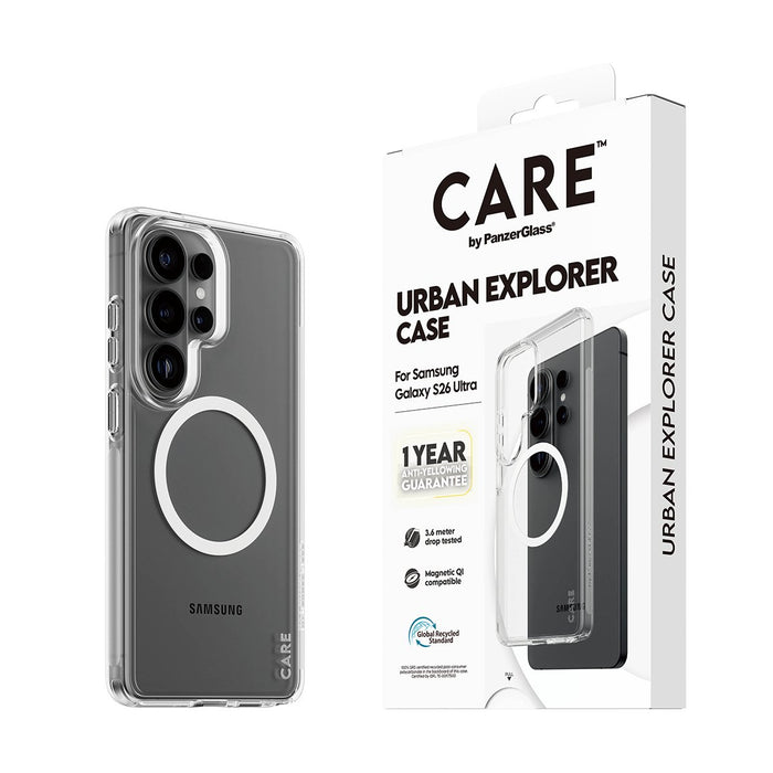 EAN 5715685034138 - PanzerGlass CARE™ by ® Urban Explorer Case Transparent w. White Qi Samsung Galaxy S26 Ultra funda para te imagen 6