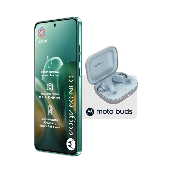 EAN 8033779084157 - Motorola edge 60 neo + Moto Buds PG38C05749 16,1 cm (6.36") SIM doble Android 15 5G USB Tipo C 8 GB 256 G imagen 2