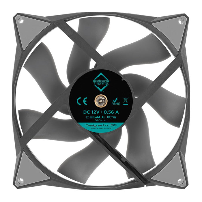 EAN 1230000071161 - Iceberg Thermal IceGALE Xtra Carcasa del ordenador Ventilador 14 cm Gris 1 pieza(s) imagen 3
