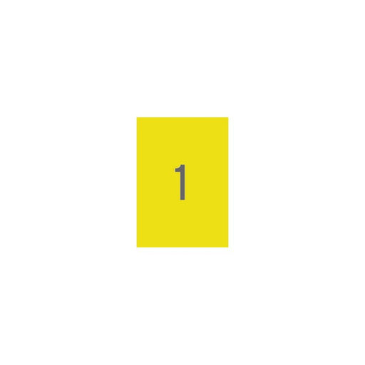 EAN 8410782015994 - APLI Etiquettes 210x297 jaunes jet/laser/copieur 20 feuilles etiqueta autoadhesiva Rectángulo Permanente  imagen 2