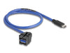 EAN 4043619881567 - DeLOCK 88156 cable USB 0,5 m USB A USB C Negro, Azul imagen 1