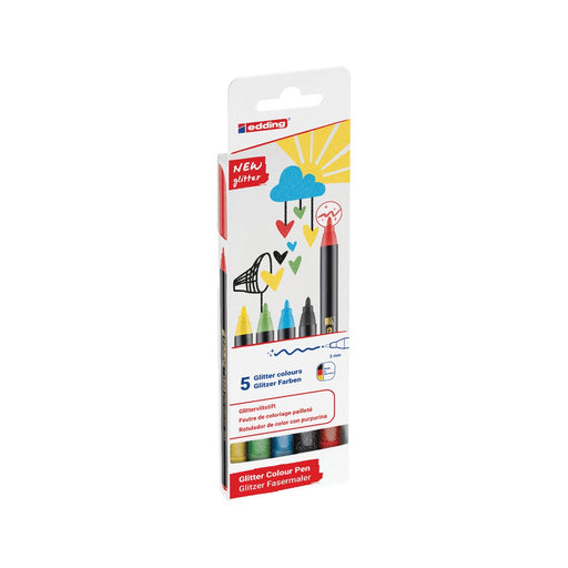EAN 4057305059550 - Edding 4-1200-5-3 rotulador Aqua, Negro, Verde claro, Rojo, Amarillo 1 pieza(s) imagen 1