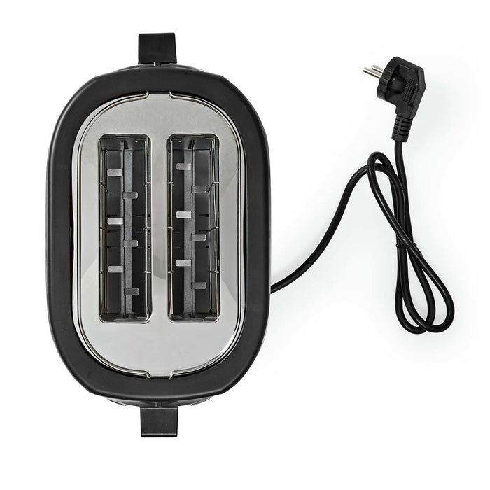 EAN 5412810336272 - Nedis KABT300EAL tostadora 7 2 rebanada(s) 1000 W Aluminio, Negro imagen 17