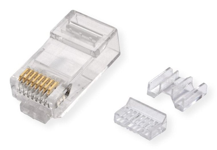 EAN 7630049634893 - ROLINE 21.17.3098 conector RJ-45 Oro, Transparente imagen 2