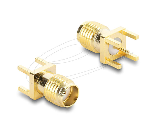 EAN 4043619674114 - DeLOCK 67411 cambiador de género para cable SMA Oro imagen 1