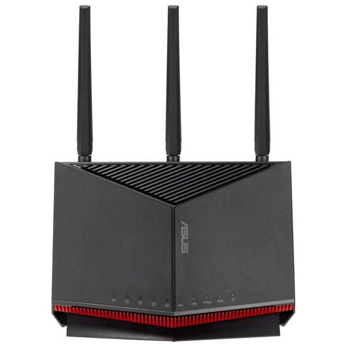 EAN 4711387581452 - ASUS RT-BE86U router inalámbrico 10 Gigabit Ethernet Doble banda (2,4 GHz / 5 GHz) Negro imagen 1