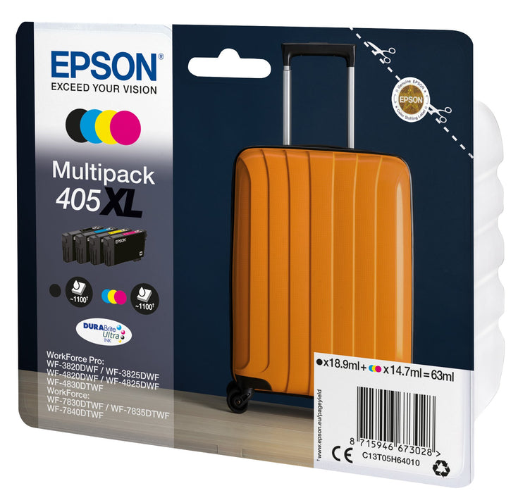 EAN 8715946673035 - Epson 405XL cartucho de tinta 1 pieza(s) Original Alto rendimiento (XL) Negro, Cian, Magenta, Amarillo imagen 3