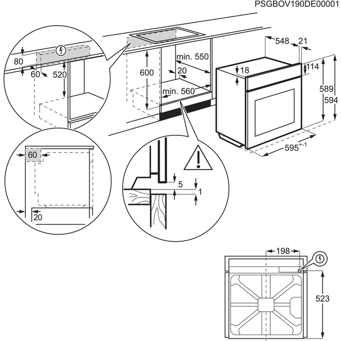 EAN 7333394056043 - AEG Series 5000 OU5AB20SM 72 L 2790 W Acero inoxidable imagen 19