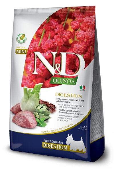 EAN 8010276040060 - Farmina Pet Food N&D Quinoa 2,5 kg Adulto Cordero imagen 1