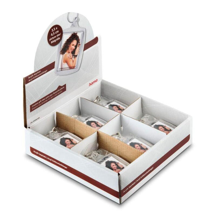 24x1 Hama Key Ring Acrylic For Passport Photos 3,5x4,5 Display