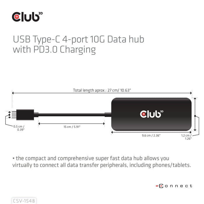 EAN 8719214472962 - CLUB3D CSV-1548 base para portátil y replicador de puertos Alámbrico USB 3.2 Gen 1 (3.1 Gen 1) Type-C Neg imagen 4