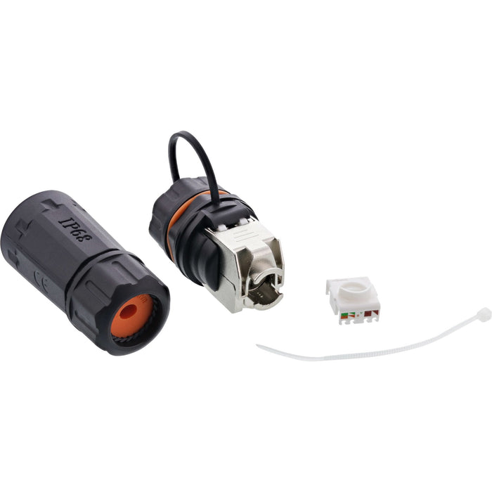 EAN 4043718291670 - InLine 69990R cambiador de género para cable RJ45 female Negro imagen 3
