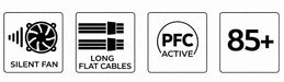 EAN 8436556143021 - CoolBox Powerline III 750 unidad de fuente de alimentación 20+4 pin ATX Negro imagen 9