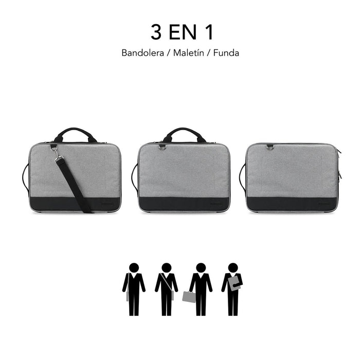 EAN 8436586741549 - SUBBLIM SUB-LS-2AS0001 maletines para portátil 35,6 cm (14") Funda Gris imagen 5