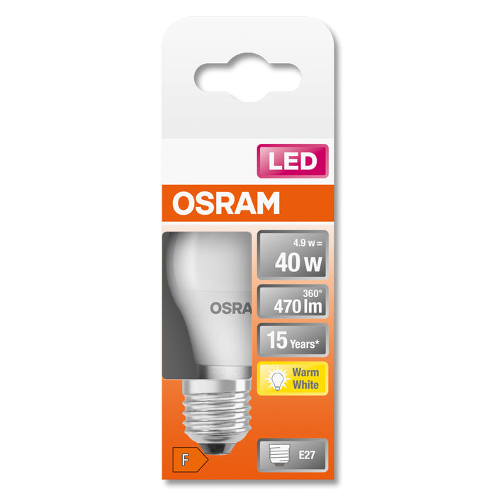 EAN 4058075431034 - Osram STAR lámpara LED Blanco cálido 2700 K 4,9 W E27 F imagen 4