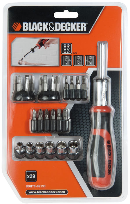 EAN 3253560621308 - Black & Decker BDHT0-62130 destornillador manual Destornillador múltiple Destornillador de trinquete imagen 3